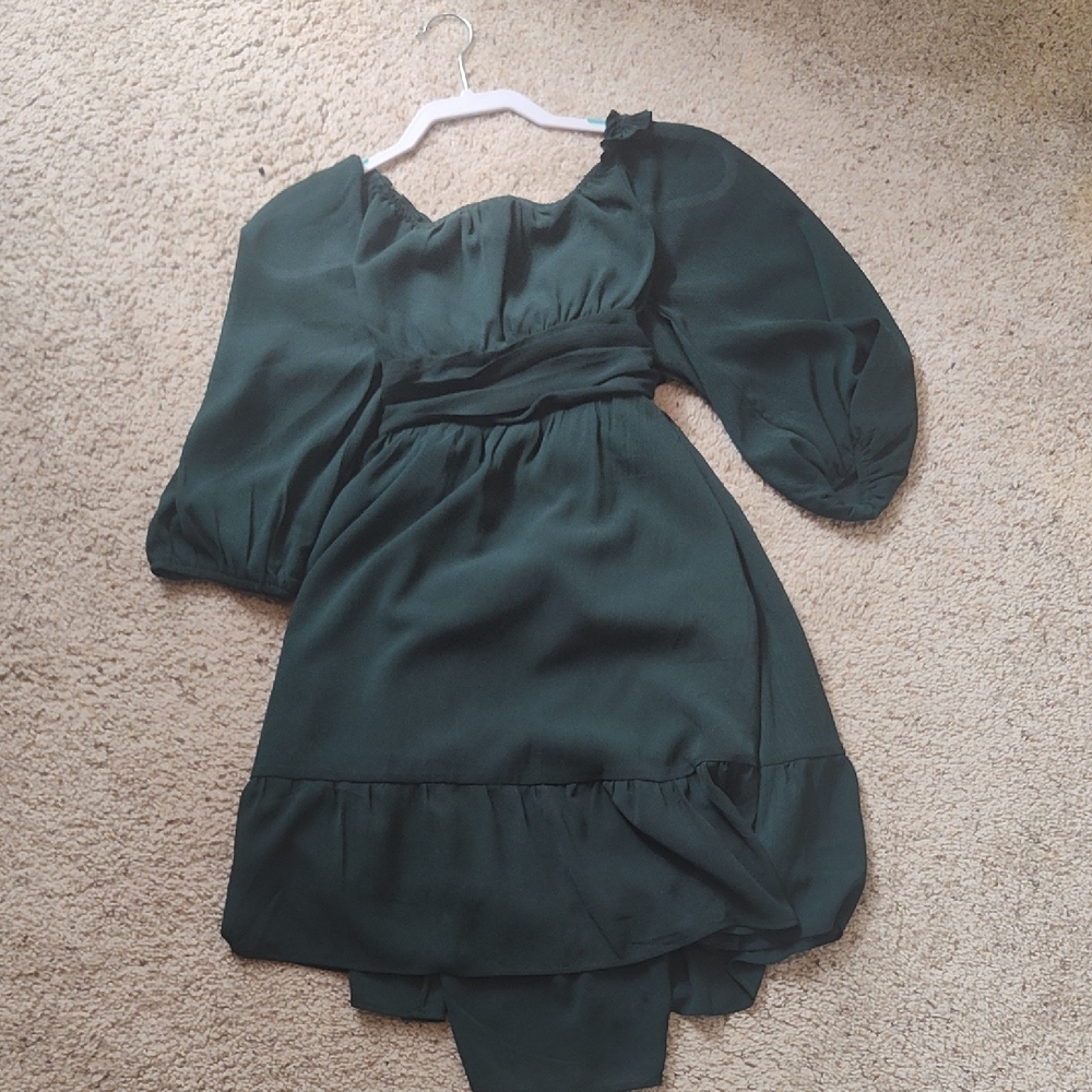Elegant Green Women's Dress